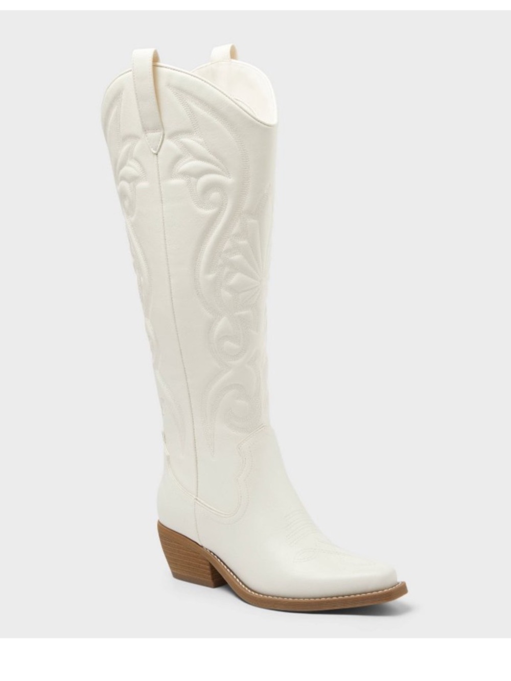 wild fable White “Kenzie” Talk Western Boot